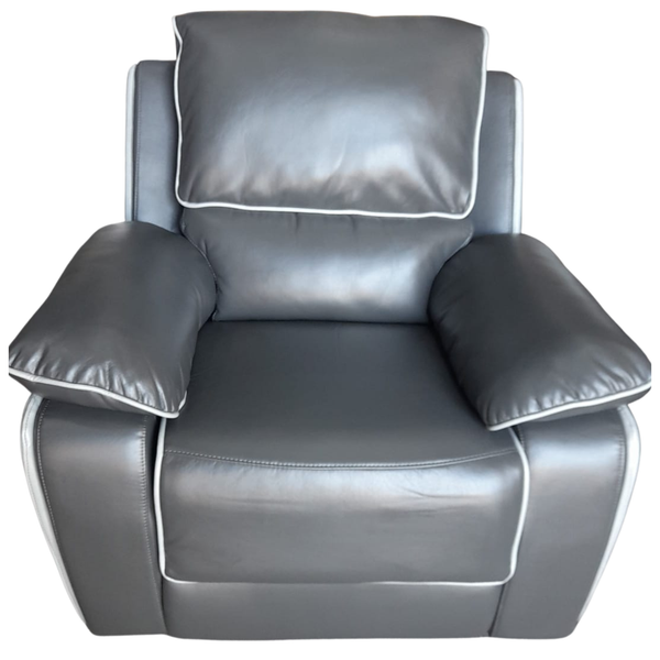 Outlet Holden Dark Grey/Light Grey Leather Armchair