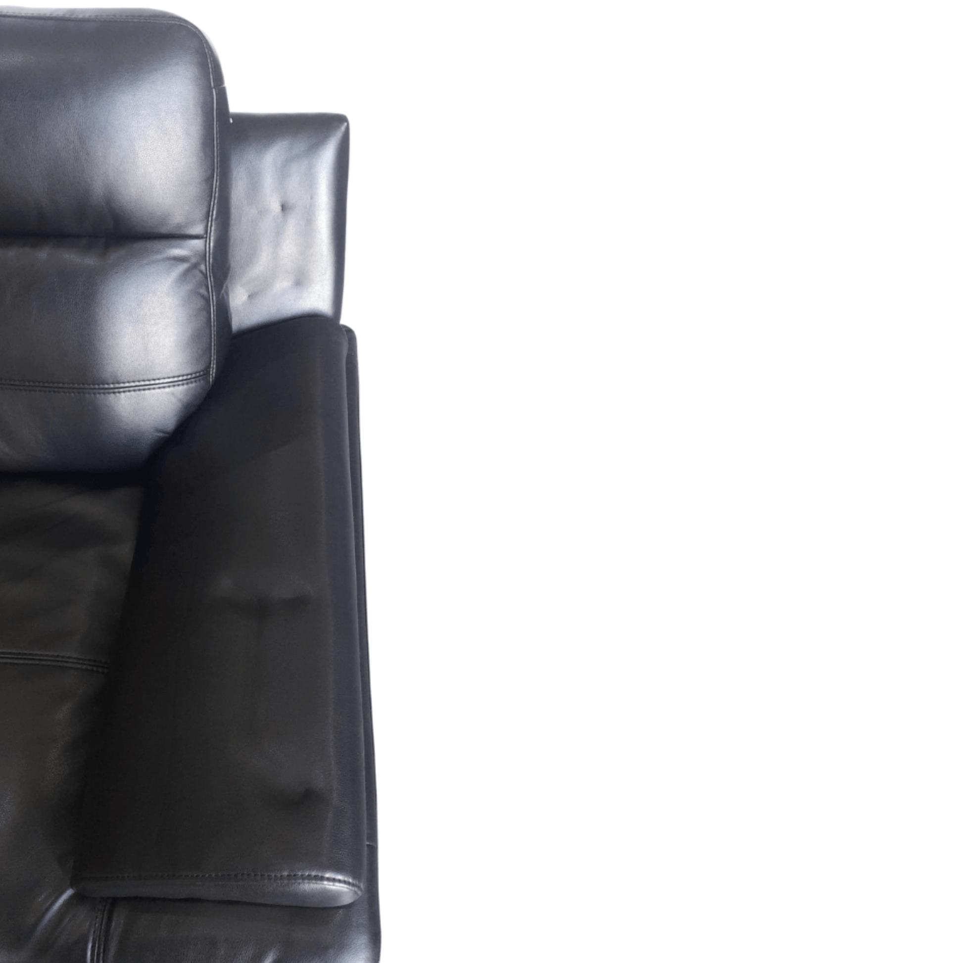 Outlet Islington Leather Black Armchair - Furniture Instore 