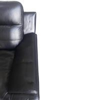 Outlet Islington Leather Black Armchair - Furniture Instore 