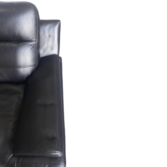 Outlet Islington Leather Black Armchair - Furniture Instore 