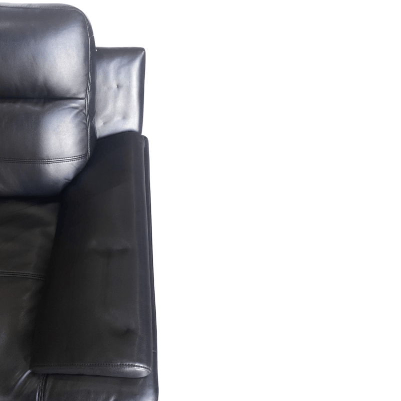Outlet Islington Leather Black Armchair - Furniture Instore 