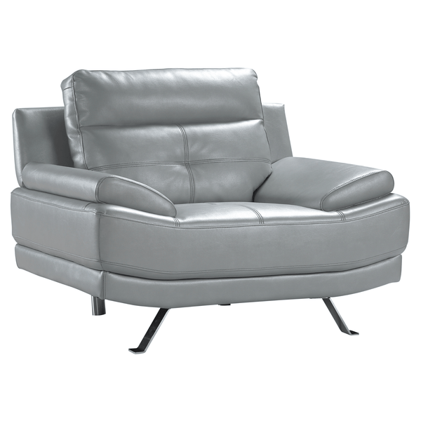 Outlet Islington Light Grey Leather Armchair
