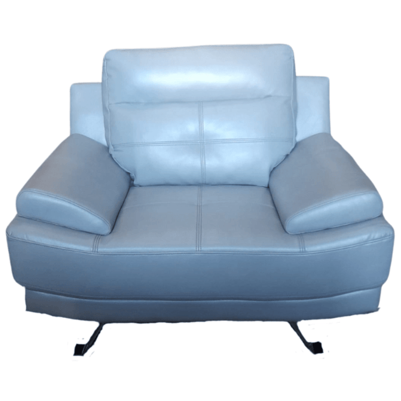 Outlet Islington Light Grey Leather Armchair - Furniture Instore