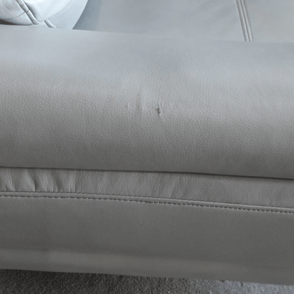 Outlet Islington Light Grey Leather Armchair - Furniture Instore