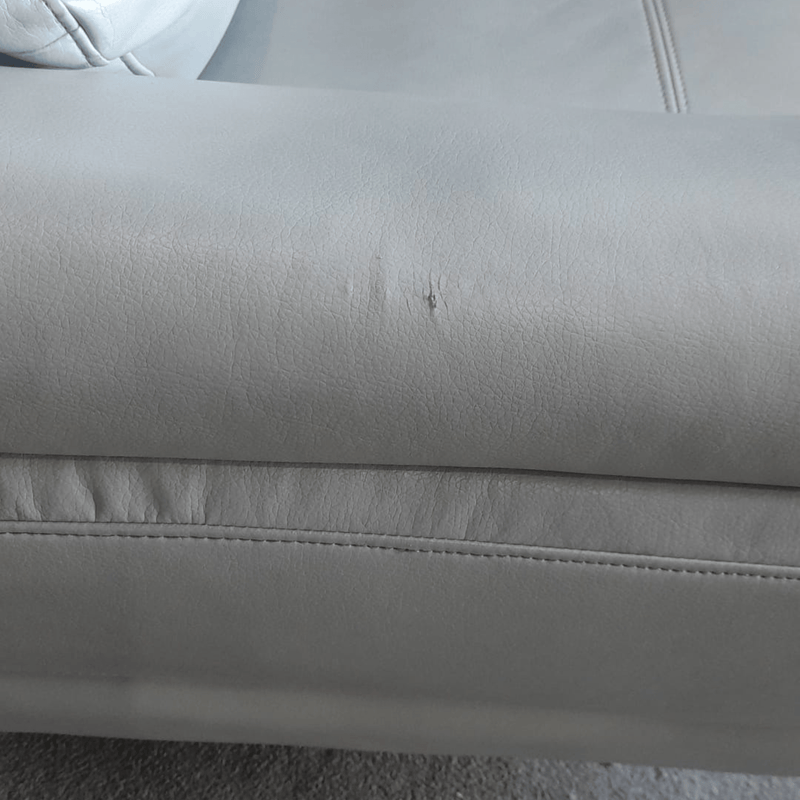 Outlet Islington Light Grey Leather Armchair - Furniture Instore