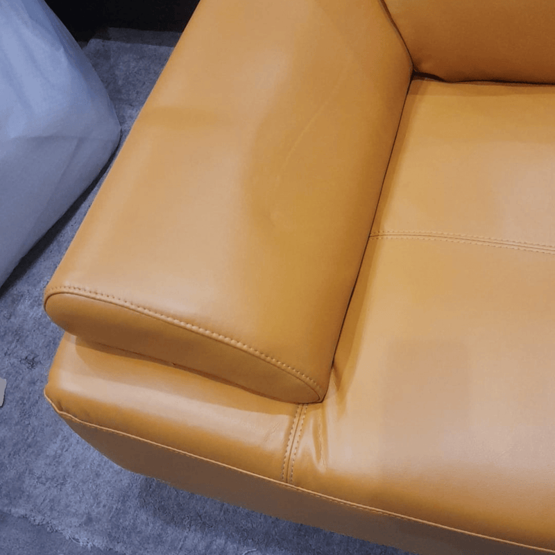 Outlet Islington Mustard Leather Armchair - Furniture Instore