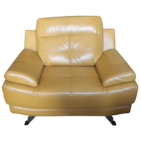 Outlet Islington Mustard Leather Armchair - Furniture Instore