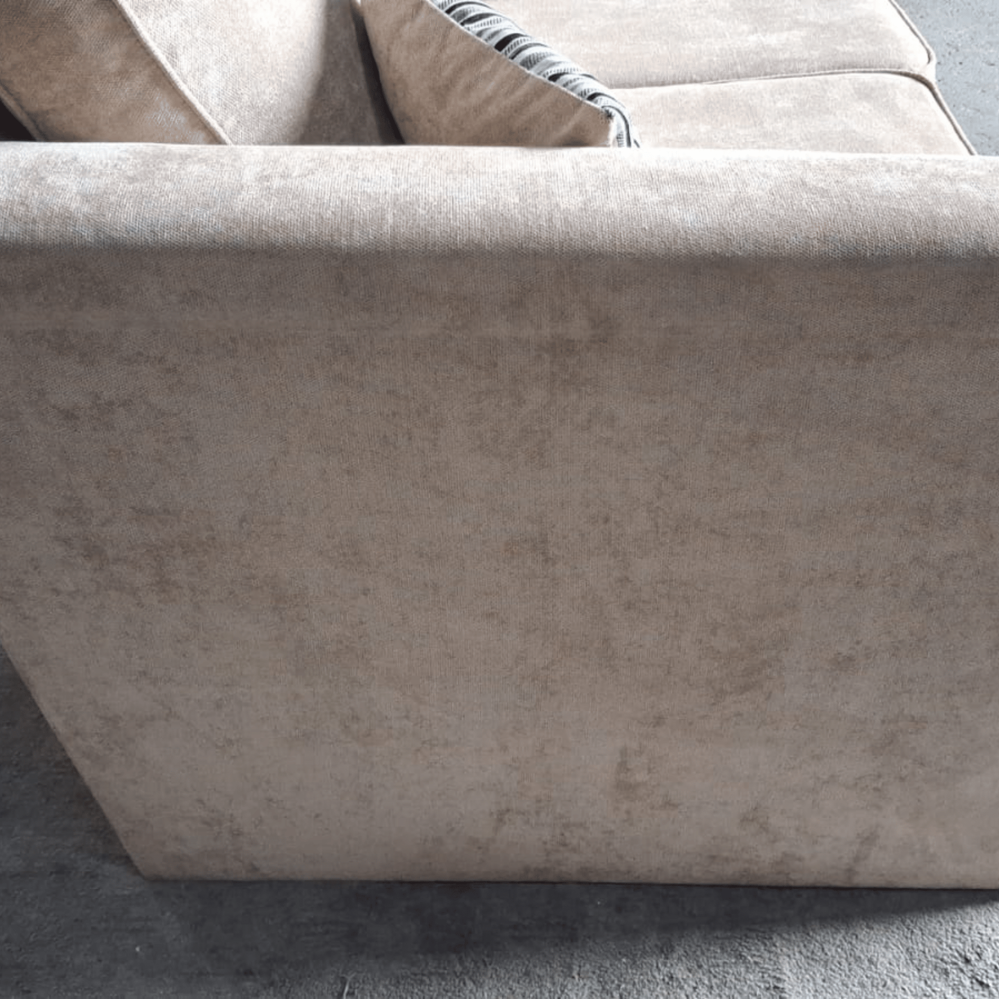 Outlet Nancy Beige Fabric 2 Seater Sofa - Furniture Instore