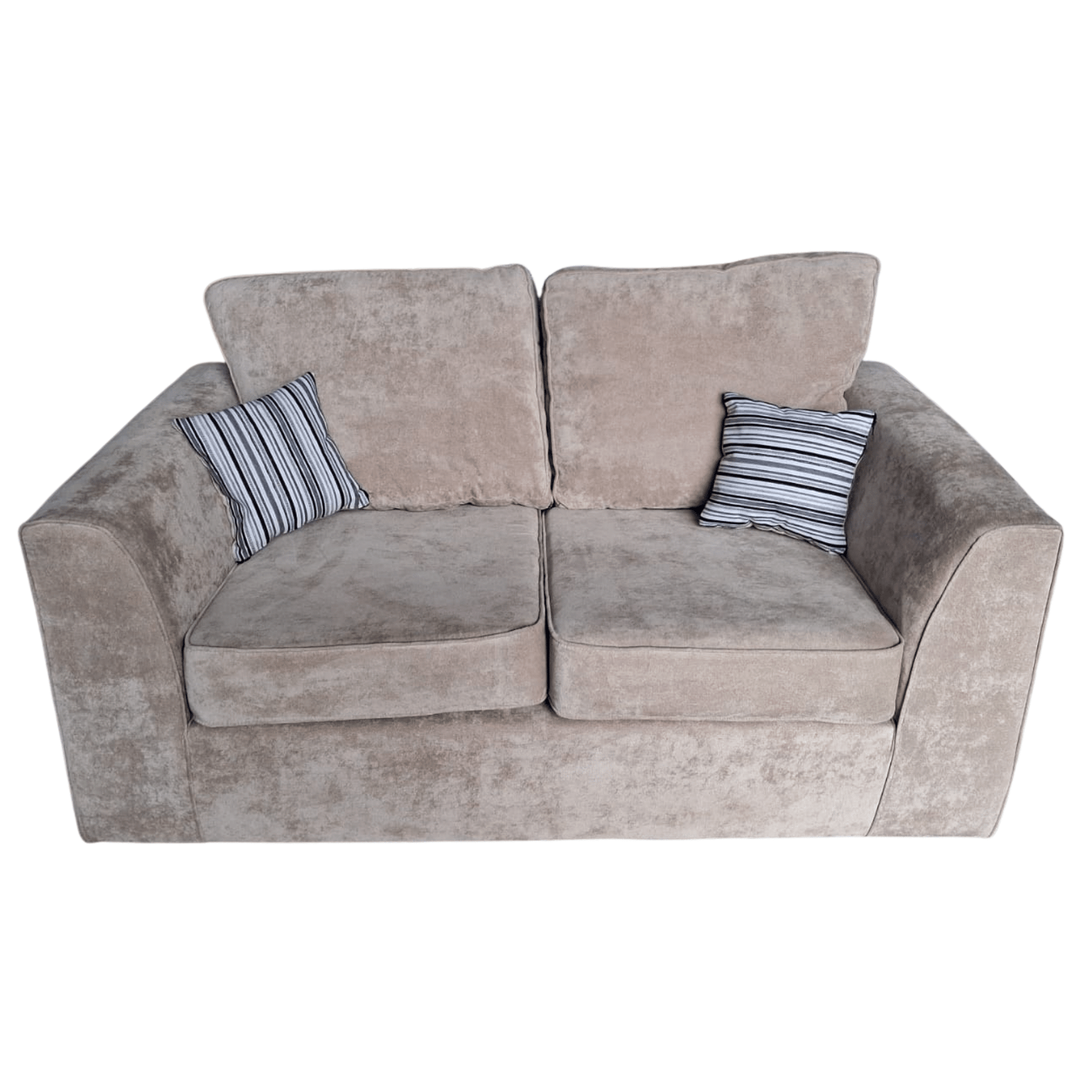 Outlet Nancy Beige Fabric 2 Seater Sofa - Furniture Instore
