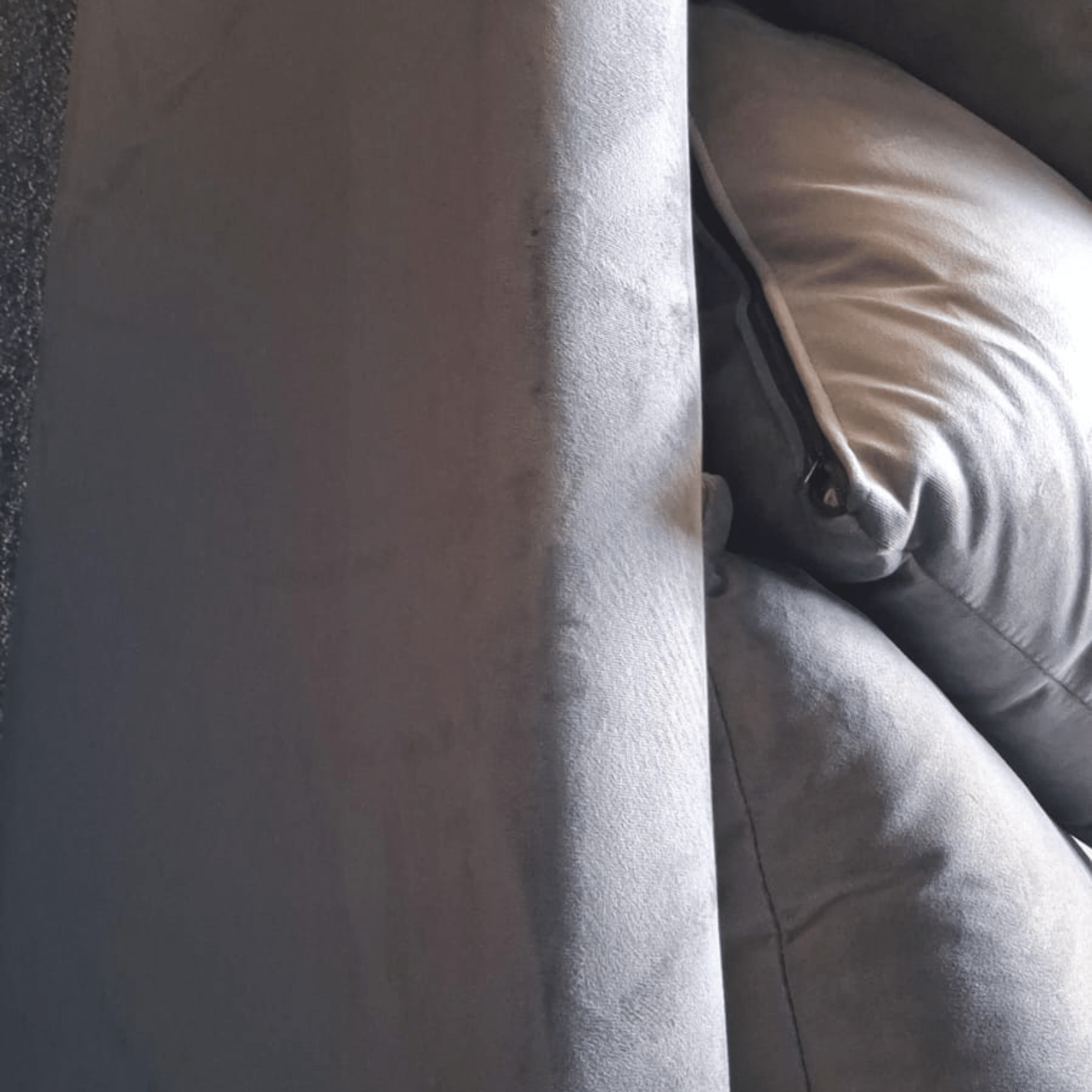 Outlet Olympia Grey Fabric Velvet 3 Seater Sofa - Furniture Instore