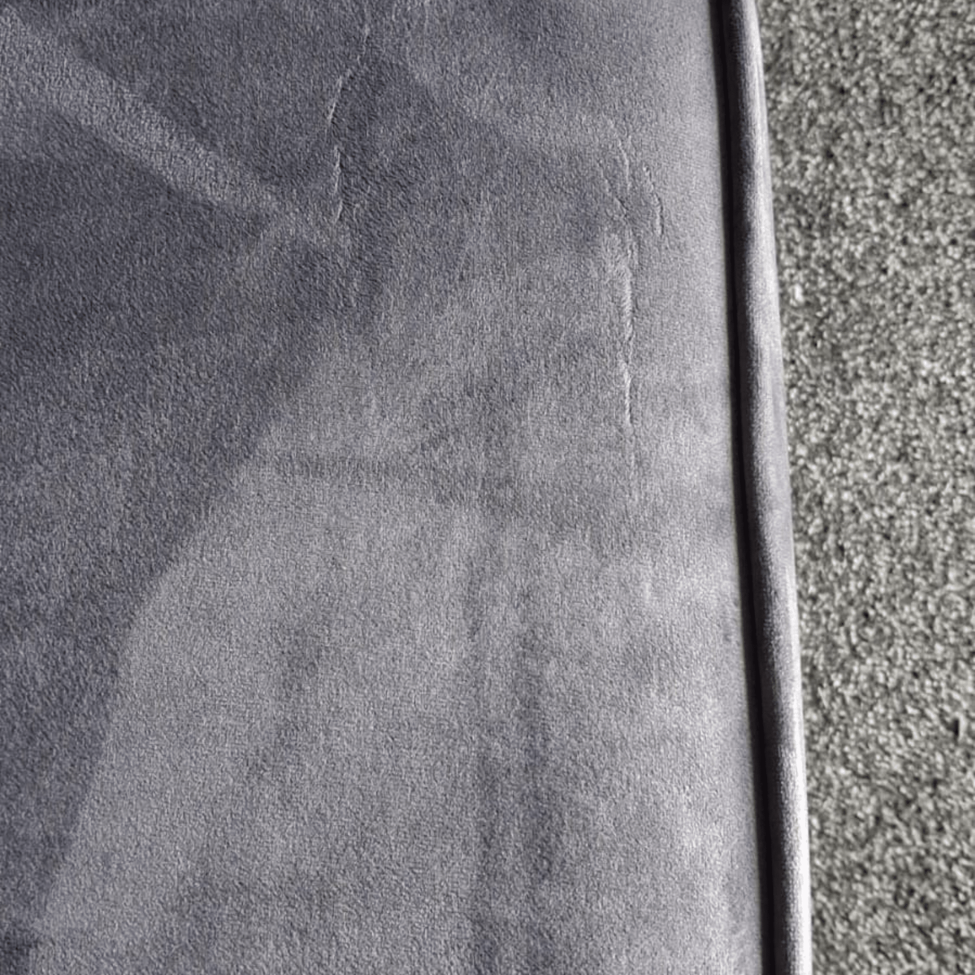 Outlet Olympia Grey Fabric Velvet 3 Seater Sofa - Furniture Instore