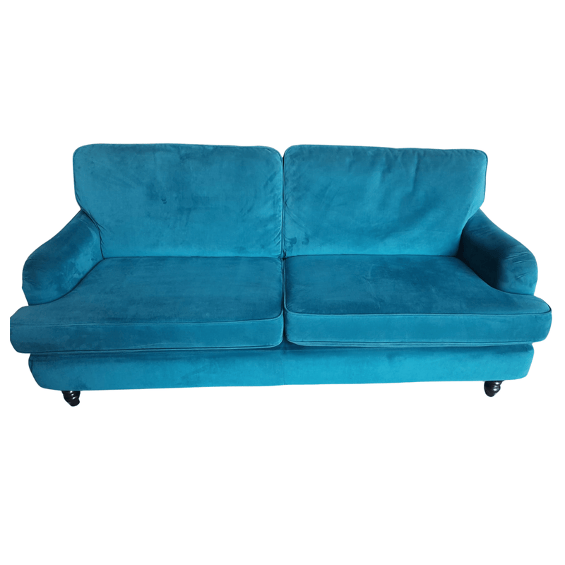 Blue sofa on a white background