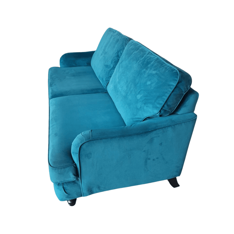 Blue armchair on a white background