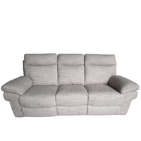 Outlet Tanya Beige Fabric Electric Recliner 3 Seater Sofa - Furniture Instore
