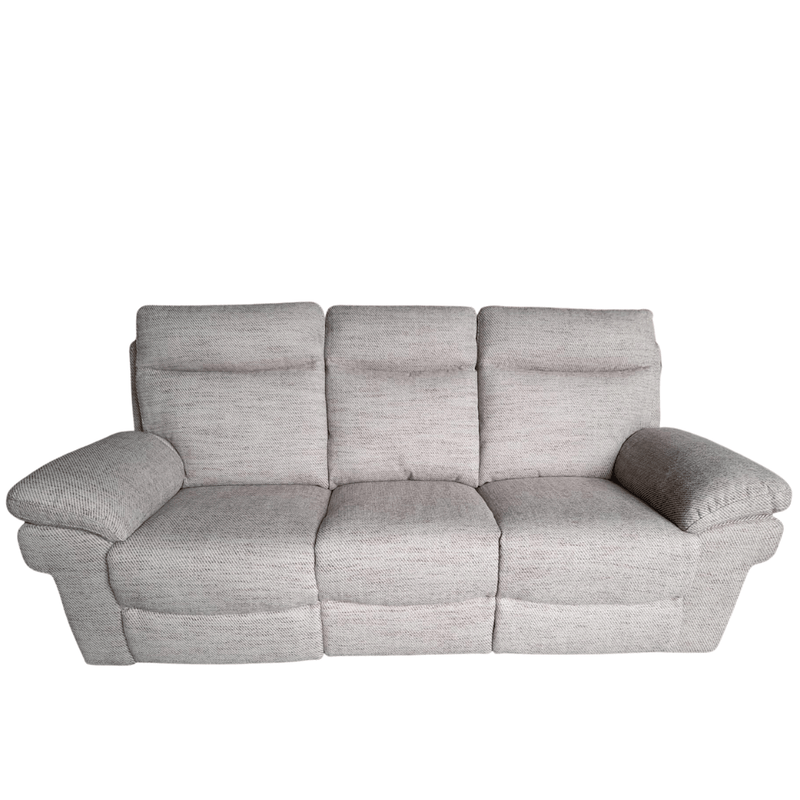 Outlet Tanya Beige Fabric Electric Recliner 3 Seater Sofa - Furniture Instore