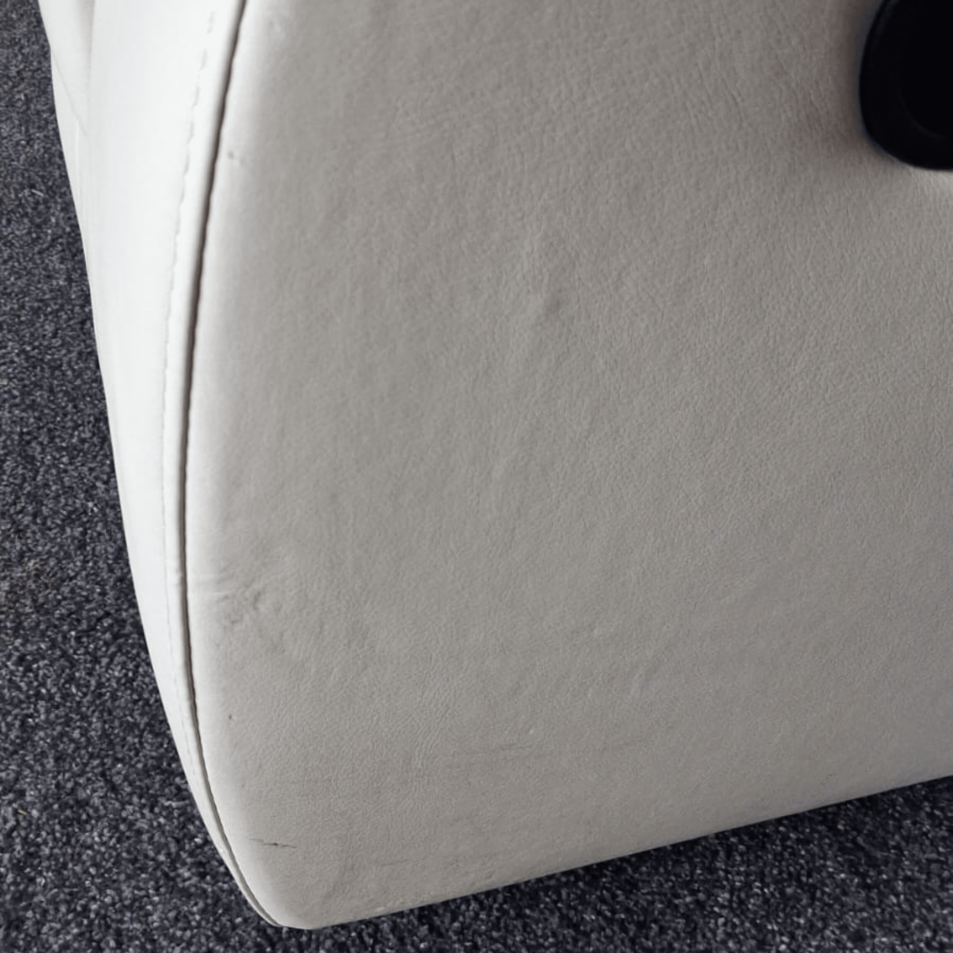 Outlet Valencia Cream Leather Electric Recliner 3 Seater Sofa - Furniture Instore