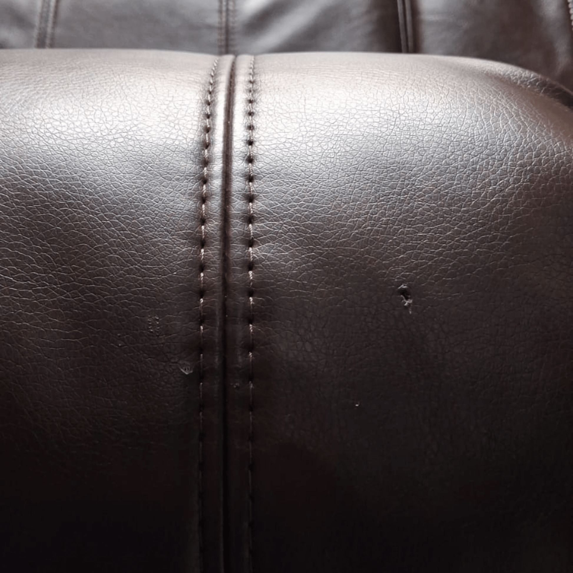 Outlet Valerie Brown Leather 3 Seater Sofa - Furniture Instore