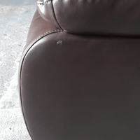 Outlet Valerie Brown Leather 3 Seater Sofa - Furniture Instore