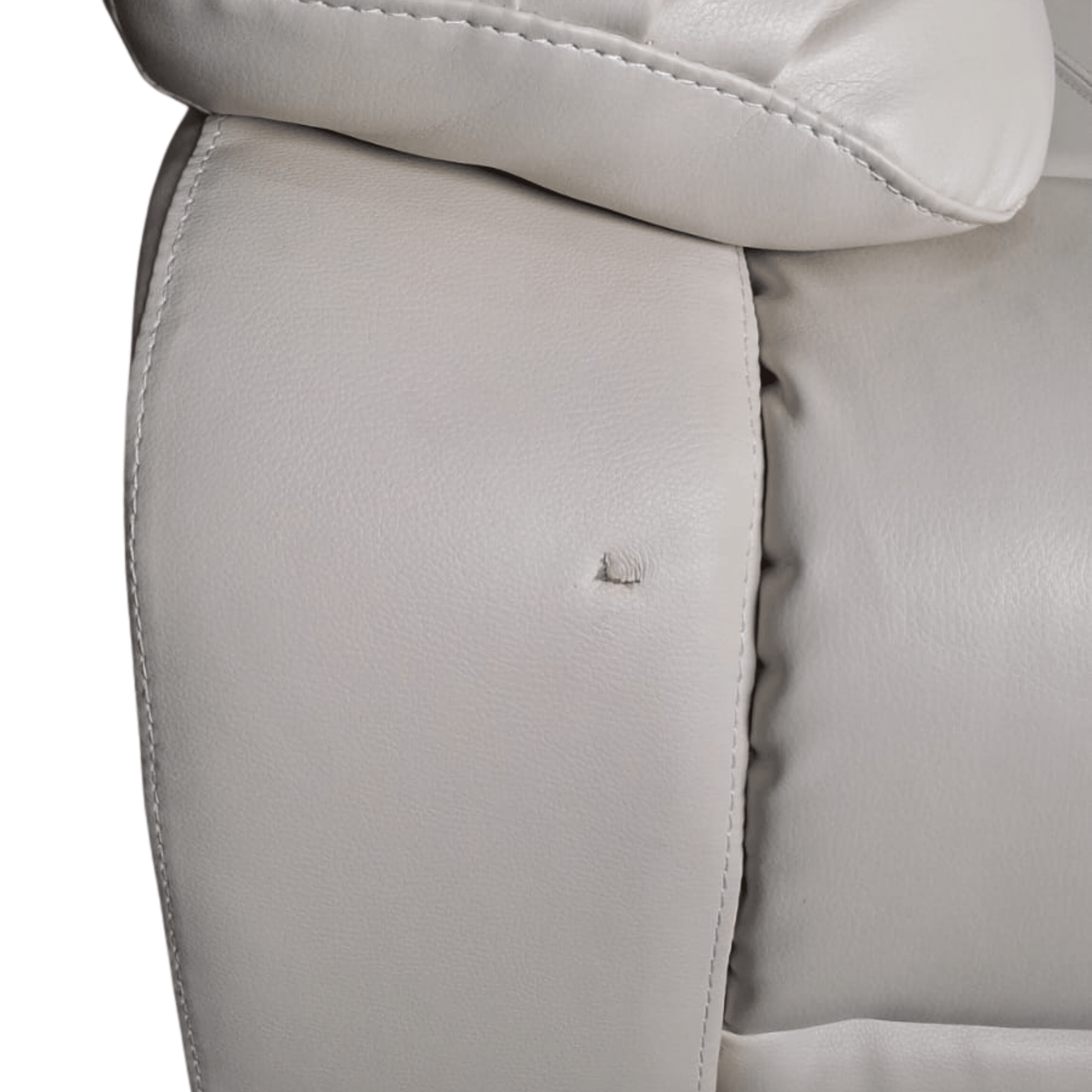 Outlet Valerie Cream Leather Armchair - Furniture Instore