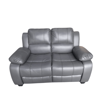 Outlet Valerie Grey Leather 2 Seater Sofa - Furniture Instore