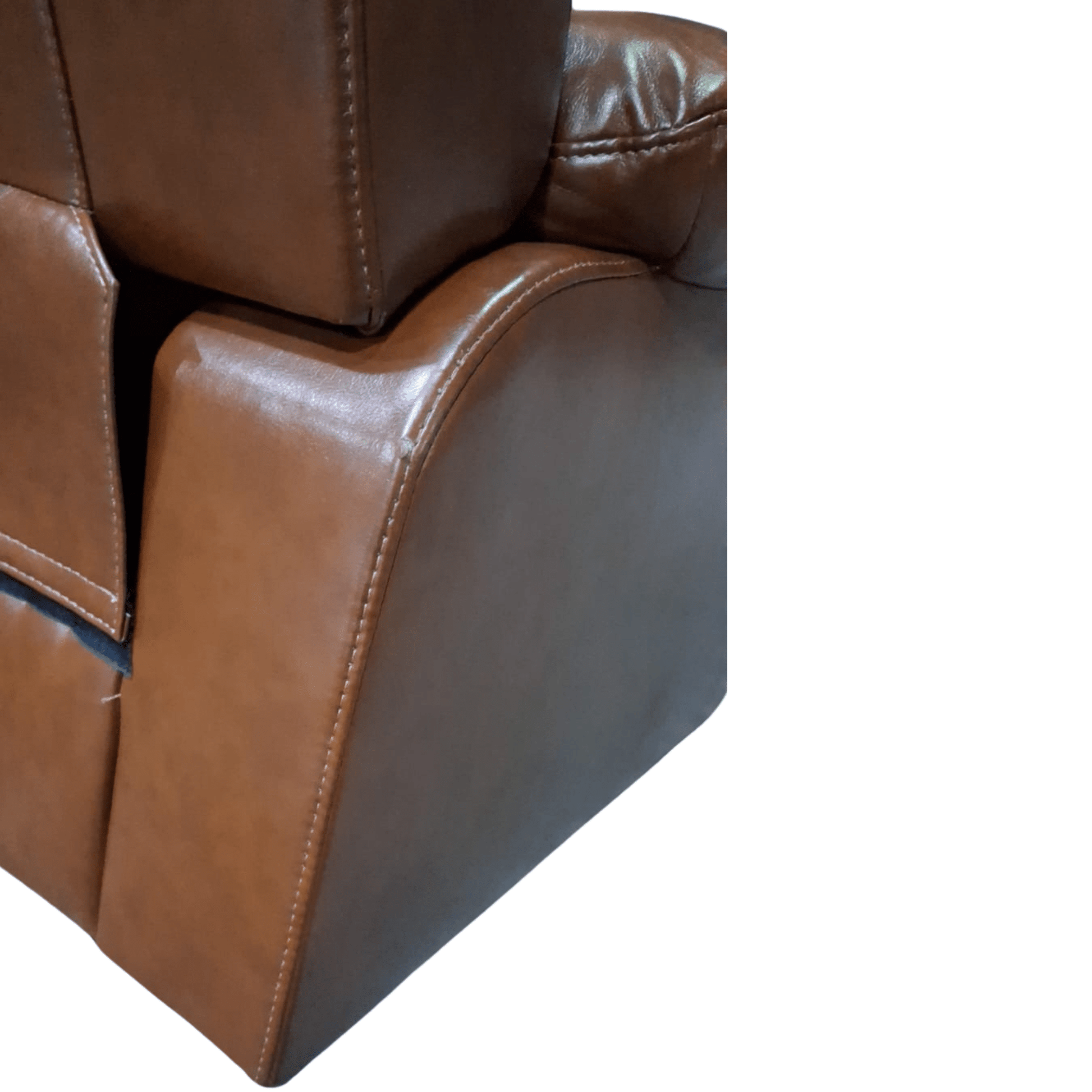 Outlet Valerie Tan Leather 2 Seater Sofa - Furniture Instore