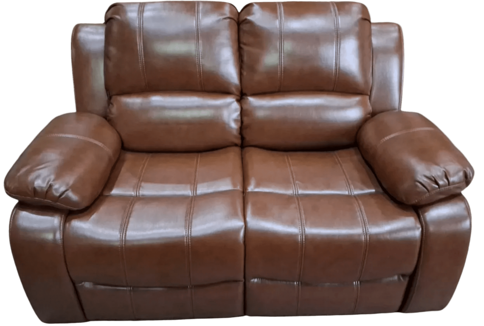 Outlet Valerie Tan Leather 2 Seater Sofa - Furniture Instore