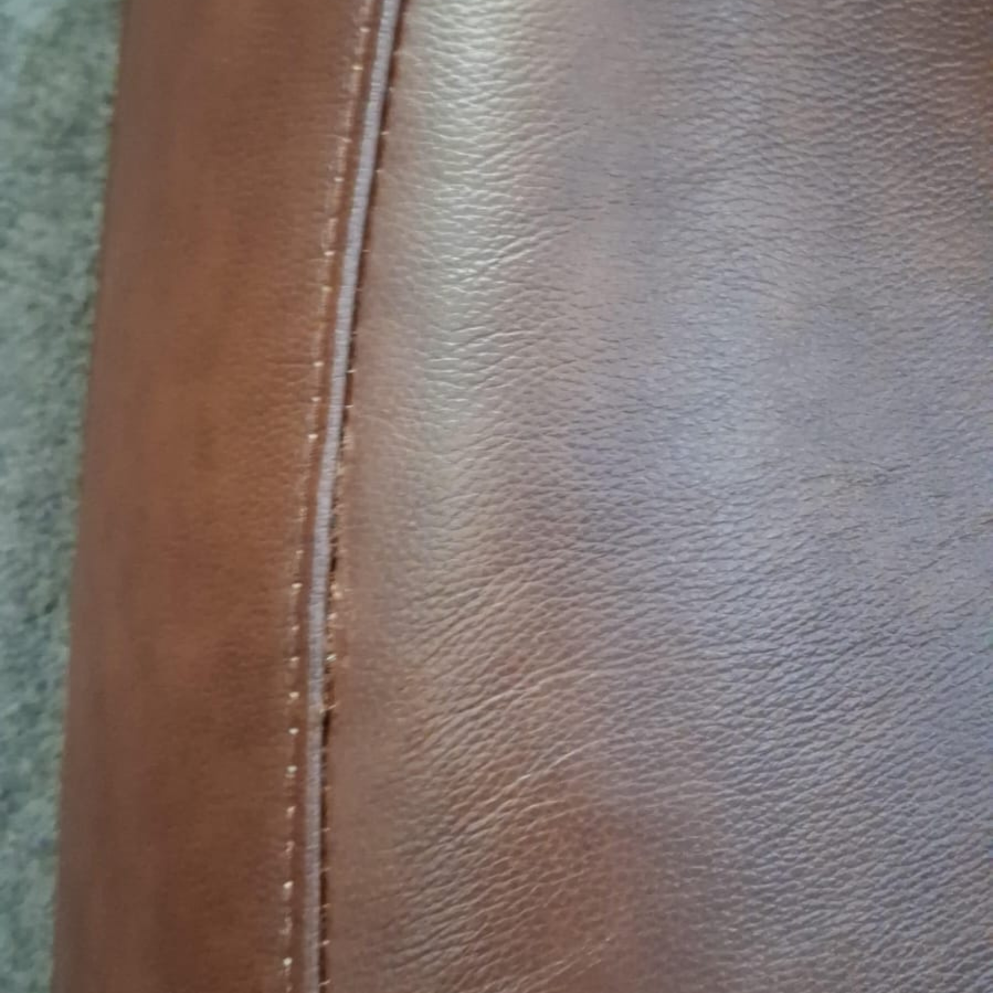 Outlet Vantage Genuine Leather Tan 2 Seater Sofa - Furniture Instore