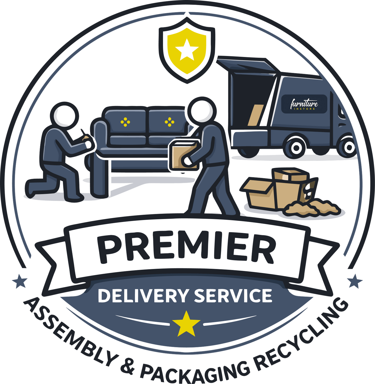Premier Delivery Service - Assembly & Packaging Recycling - Furniture Instore