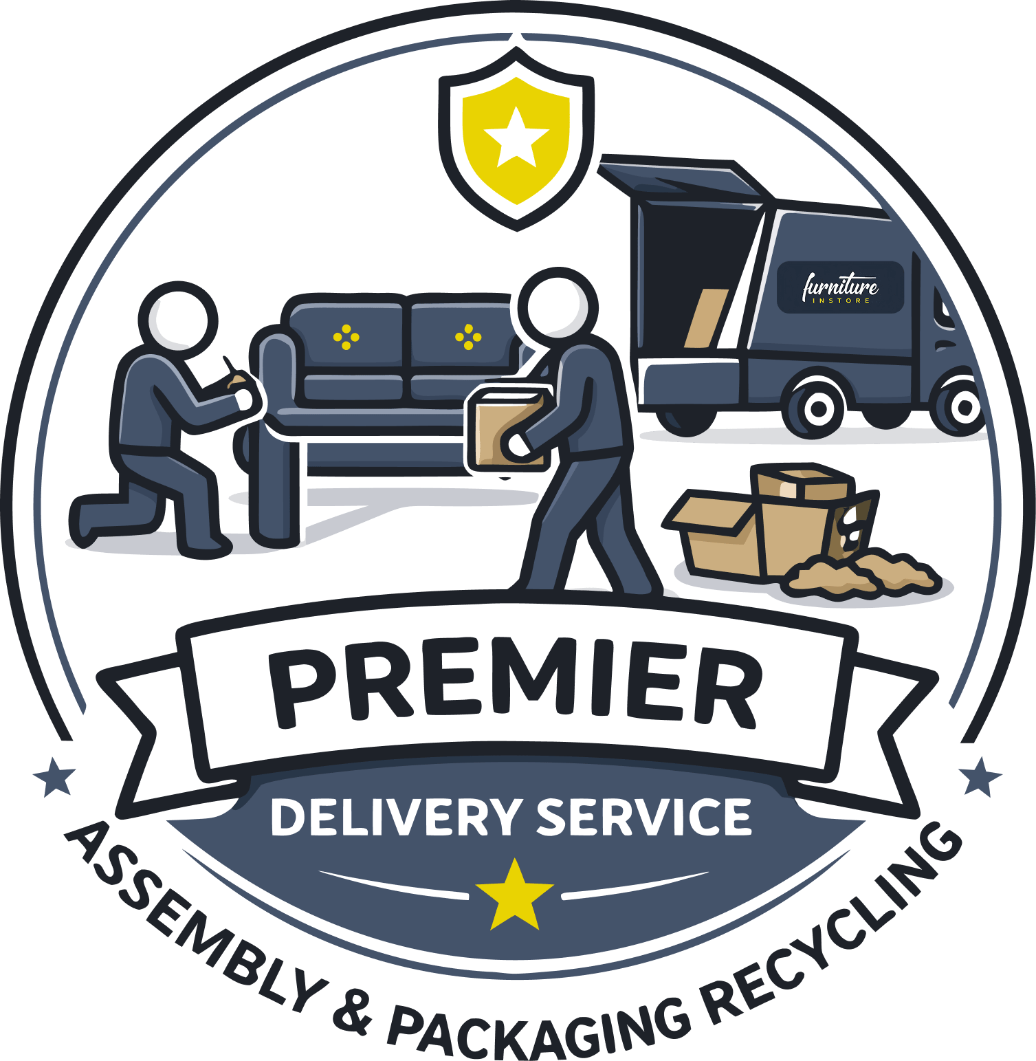 Premier Delivery Service - Assembly & Packaging Recycling - Furniture Instore