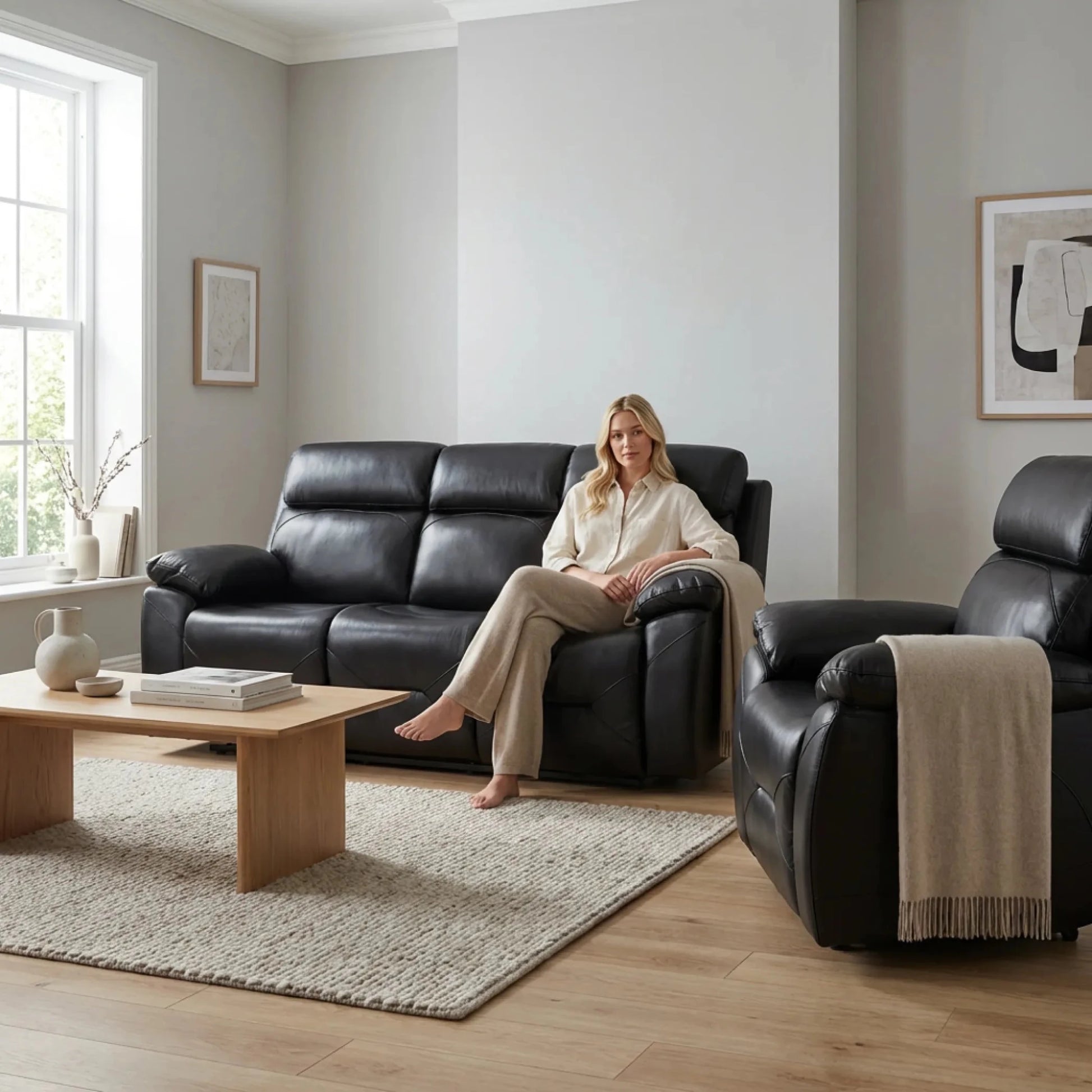 3+1 recliner sofa set