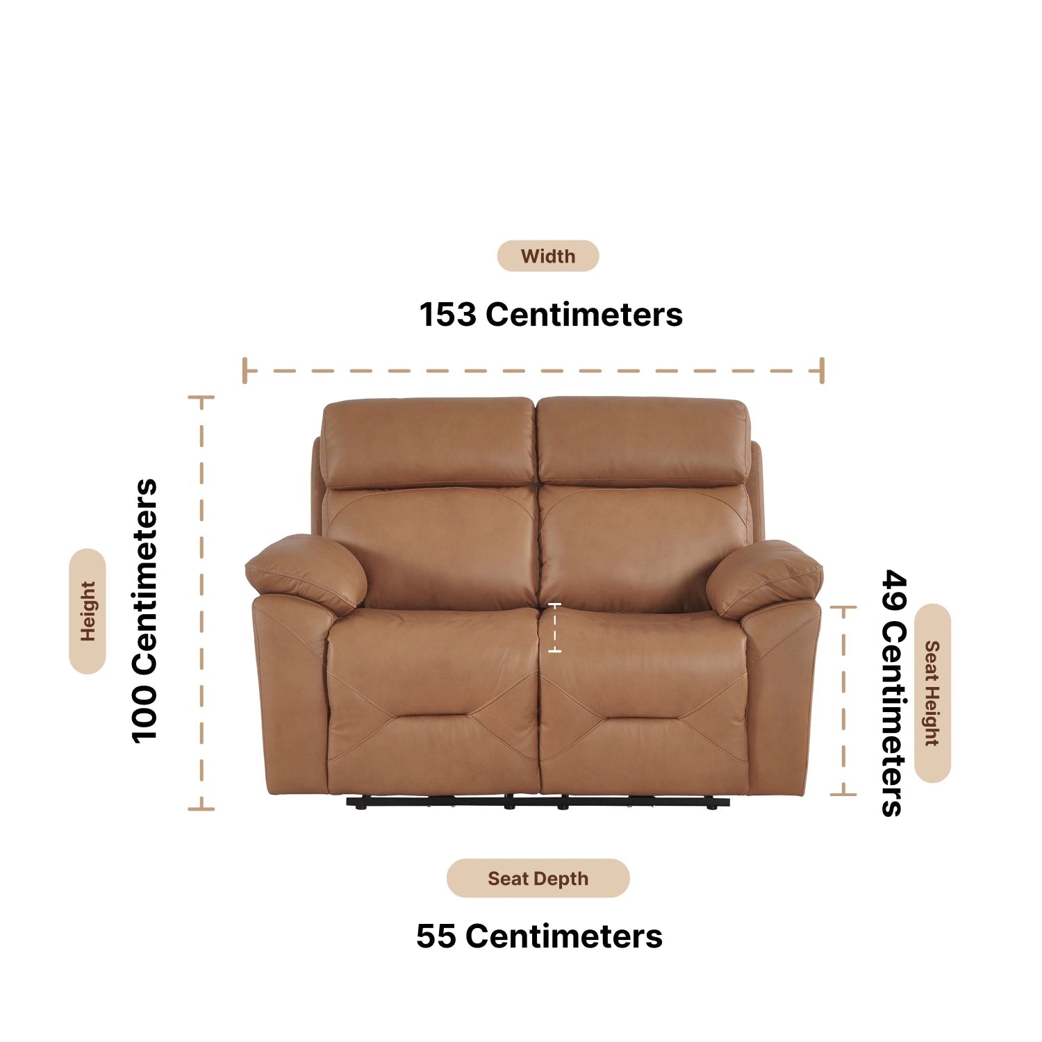 2 seater sofa dimensions
