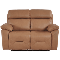 Renato Genuine Leather Caramel Electric Power Recliner 2 Seater Sofa