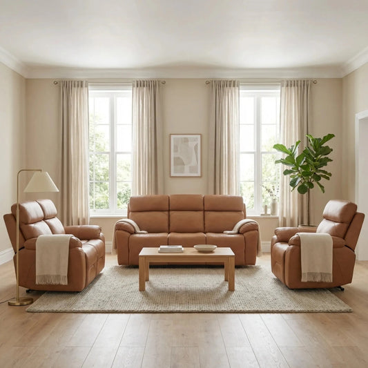 Electric Recliner Sofa Set