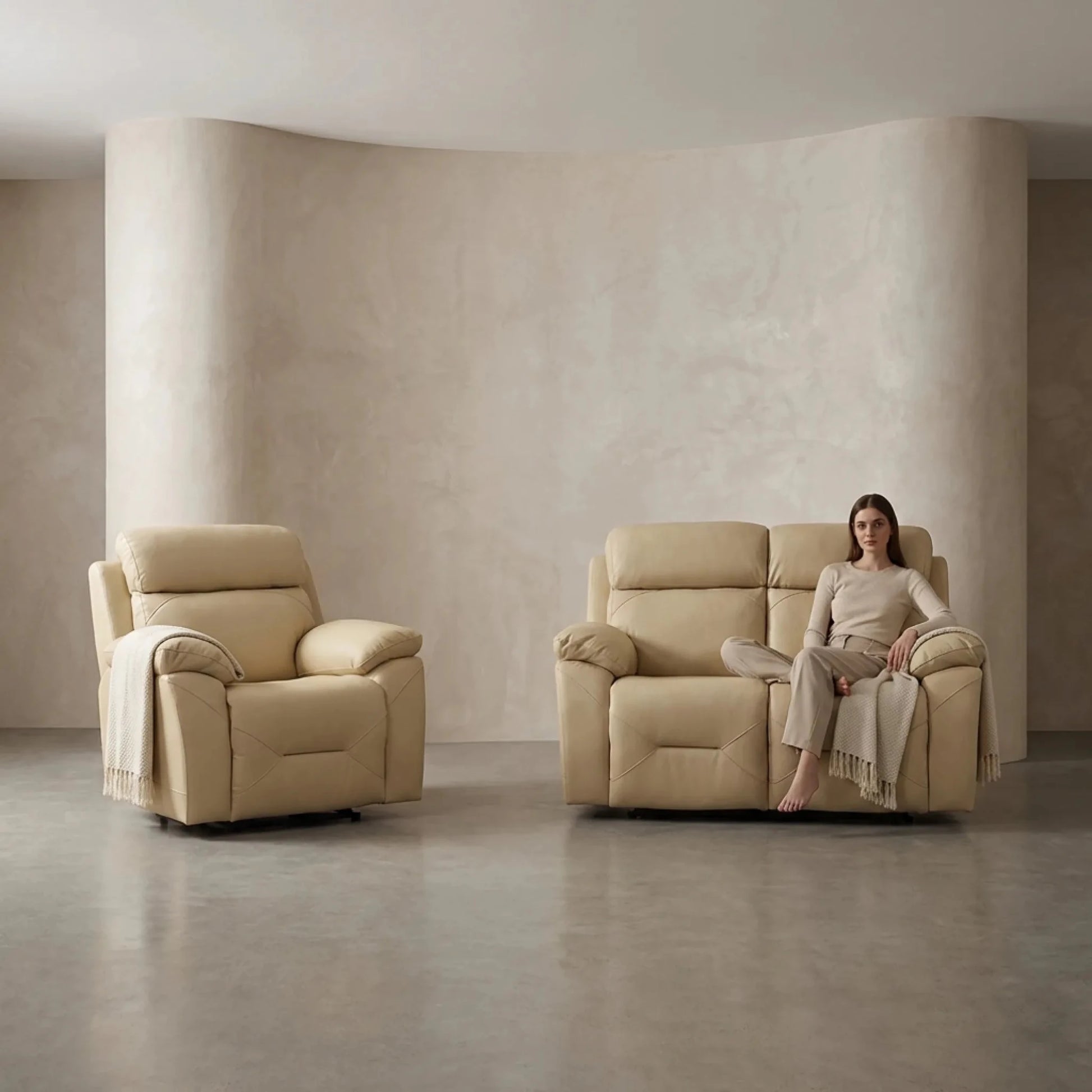 Modern reclining lounge furniture