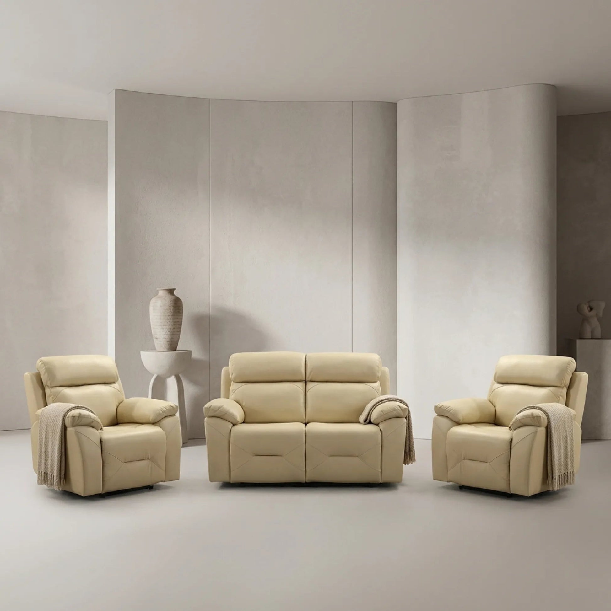 2+1+1 recliner sofa set