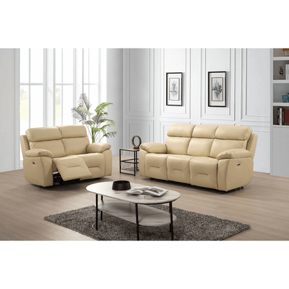 Renato Cream 3+2 sofa set in a stylish living room setting with natural light and modern decor