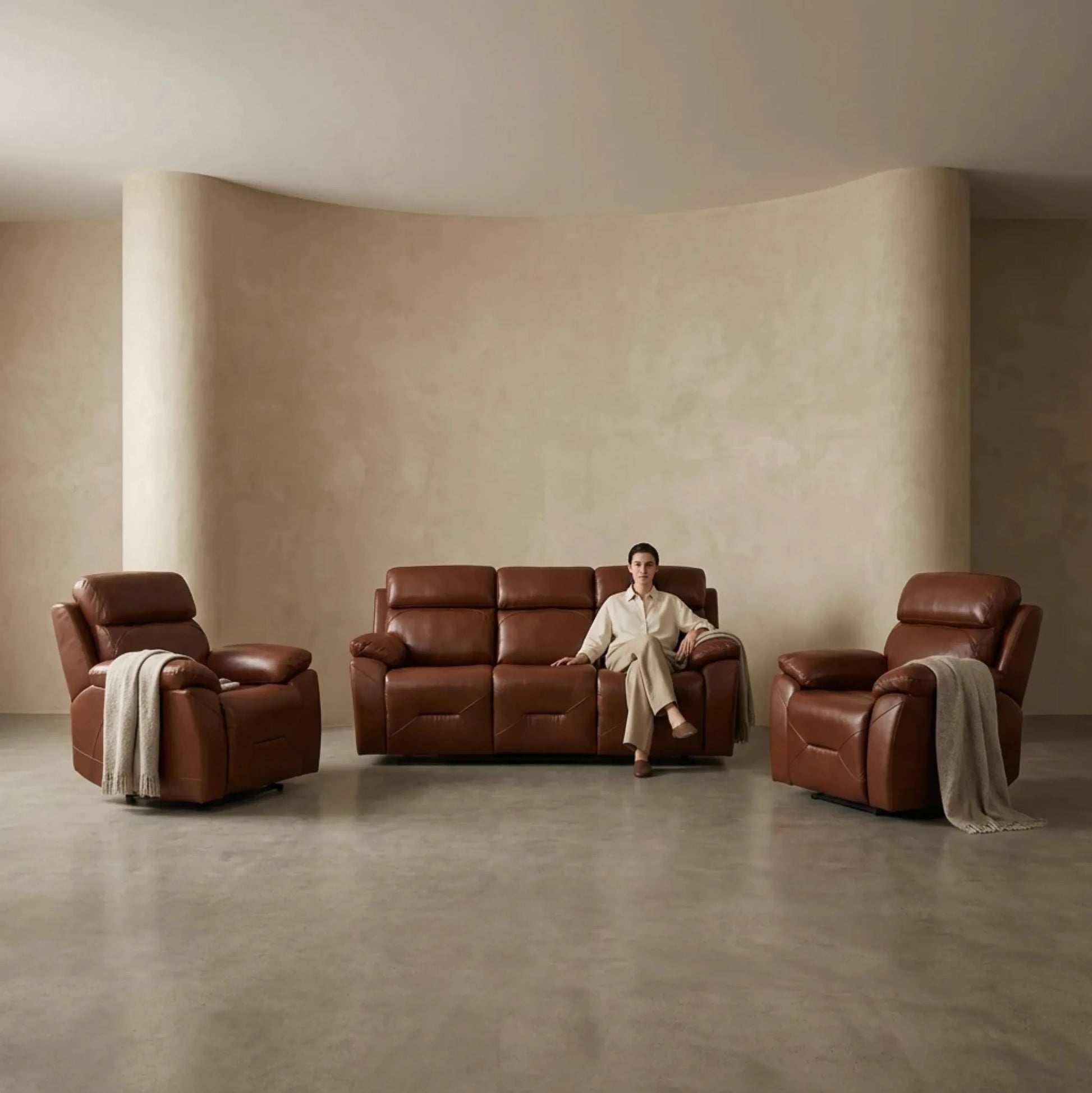 3+1+1 recliner sofa set