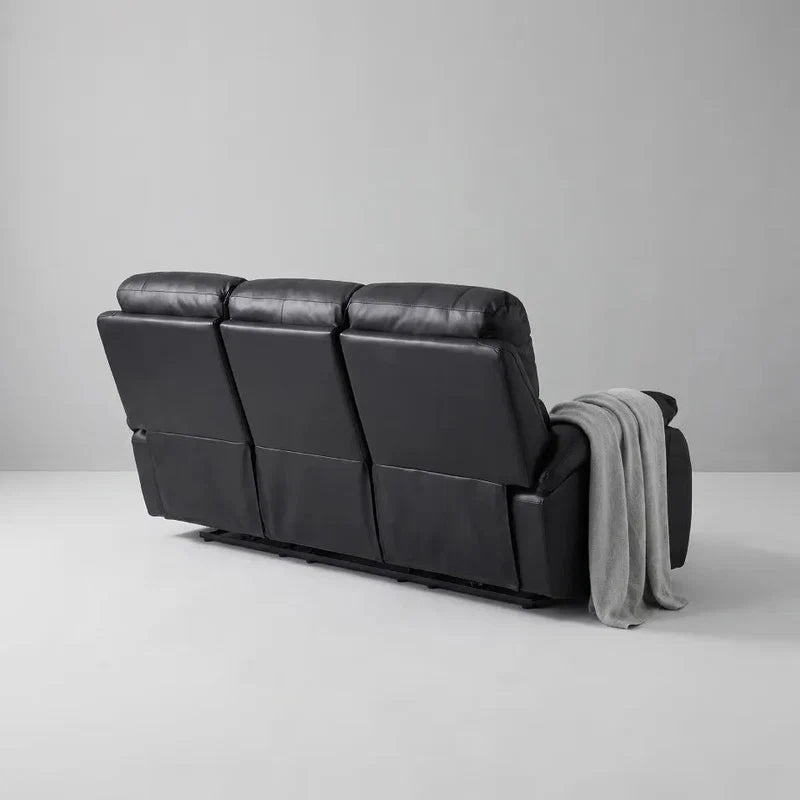 Roma Black Recliner 3+3 