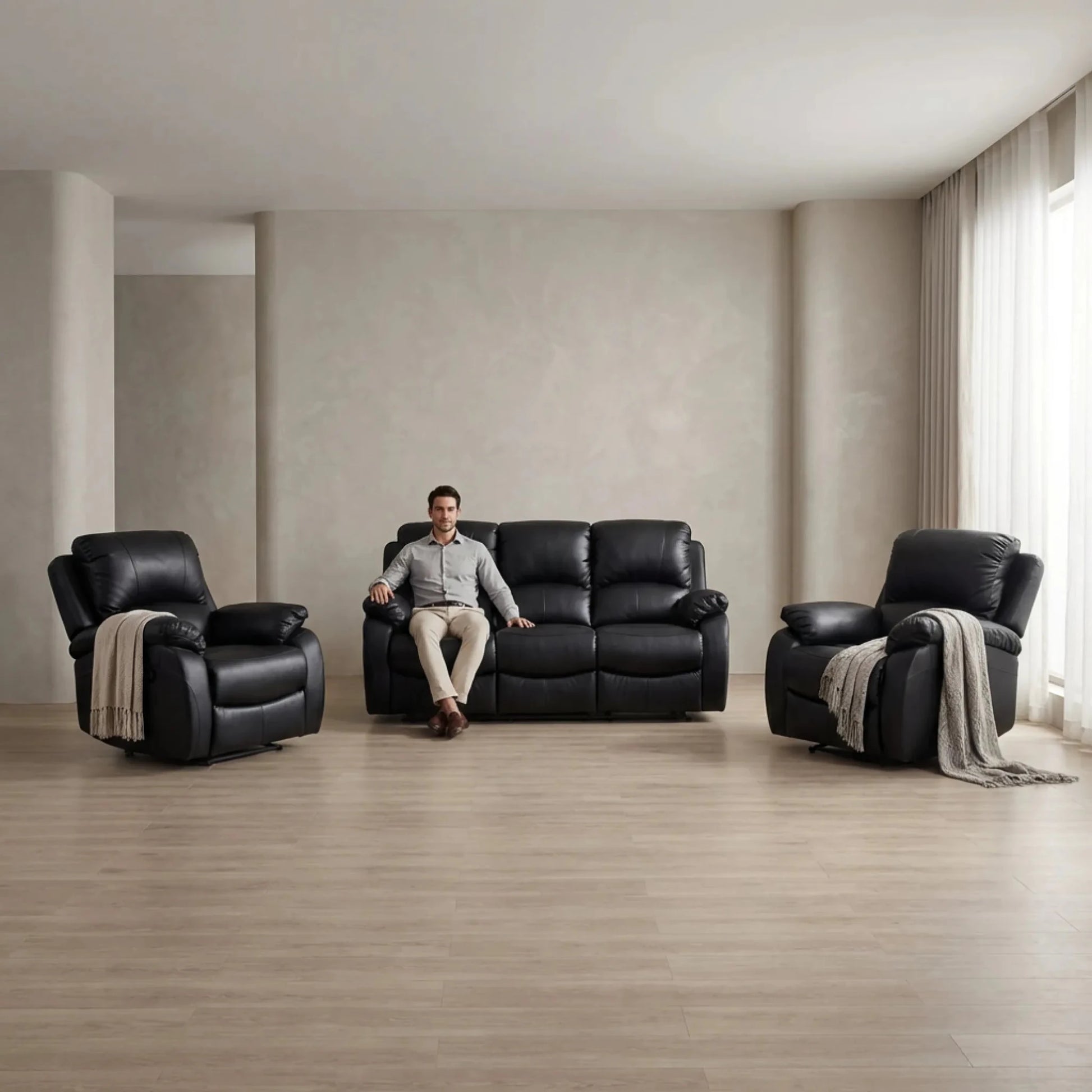 roma-black-3-1-1-manual-recliner-sofa-set