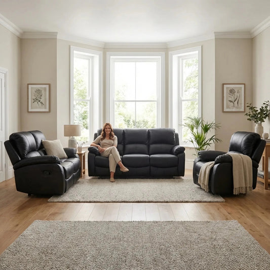 roma-black-manual-leather-3-2-1-seater-set