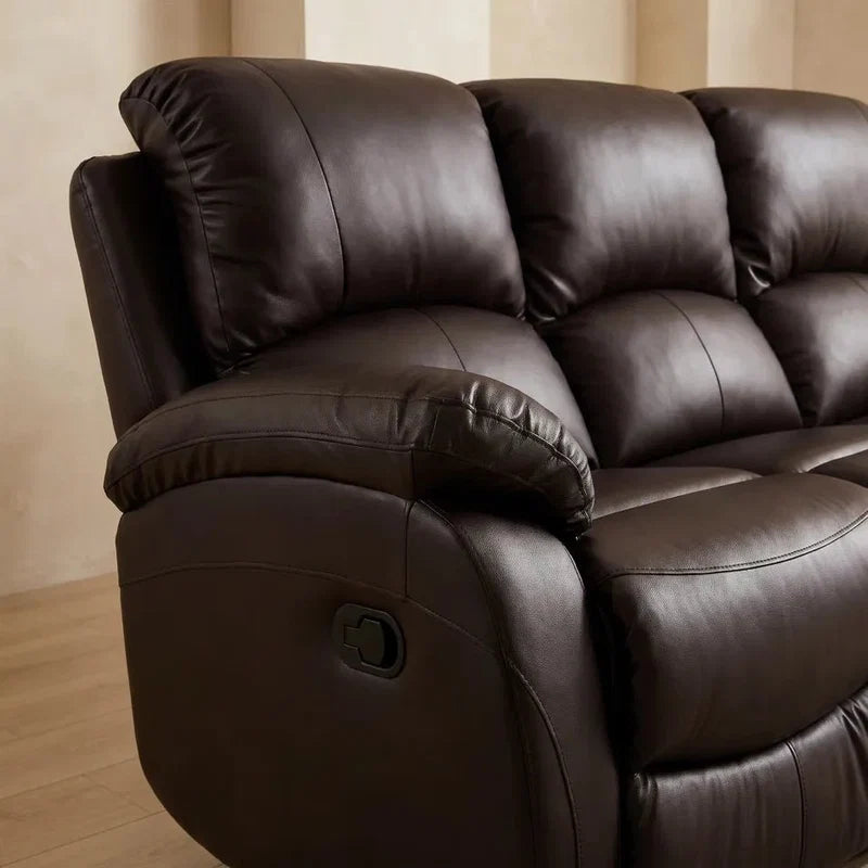 Roma Brown Leather 3+2