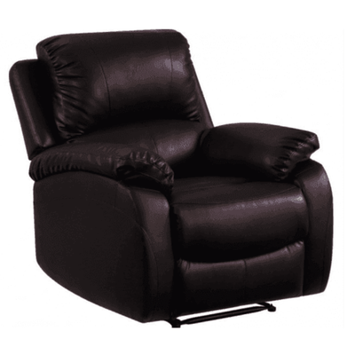 Roma Brown Leather Manual Recliner Armchair