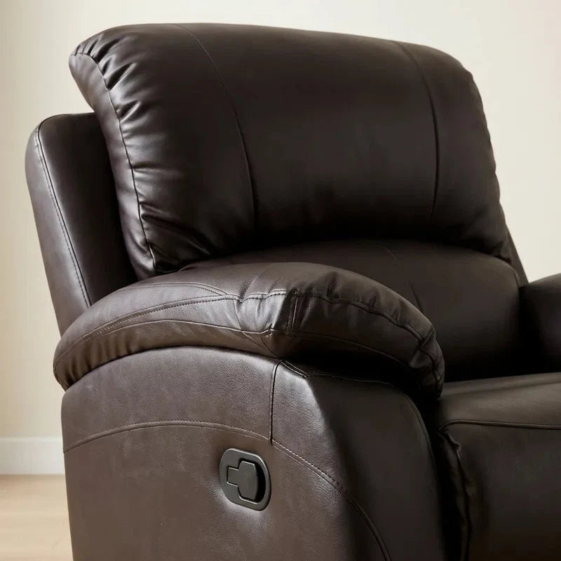 Roma Brown Leathe Recliner 3+1