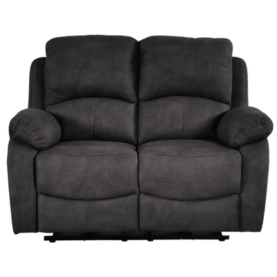 Roma Grey Fabric Electric Recliner 2 Seater Sofa