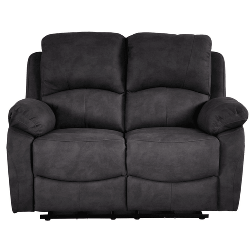 Roma Grey Fabric Electric Recliner 2 Seater Sofa