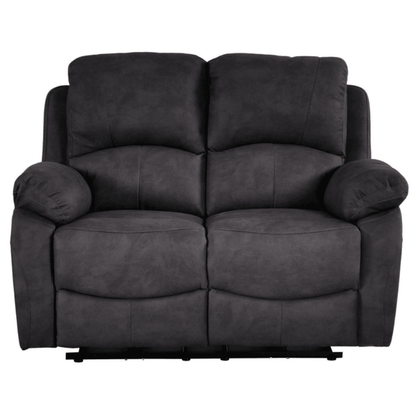 Roma Grey Fabric Electric Recliner 2 Seater Sofa