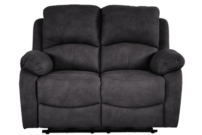 Roma Grey Fabric Electric Recliner 2 Seater Sofa