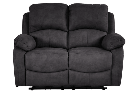 Roma Grey Fabric Electric Recliner 2 Seater Sofa