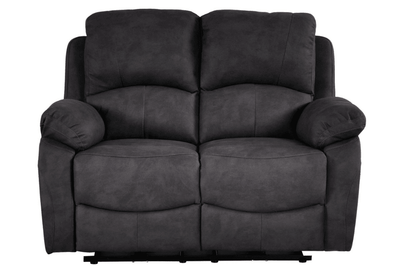 Roma Grey Fabric Electric Recliner 2 Seater Sofa