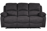 Roma Grey Fabric Electric 3 Seater Sofa